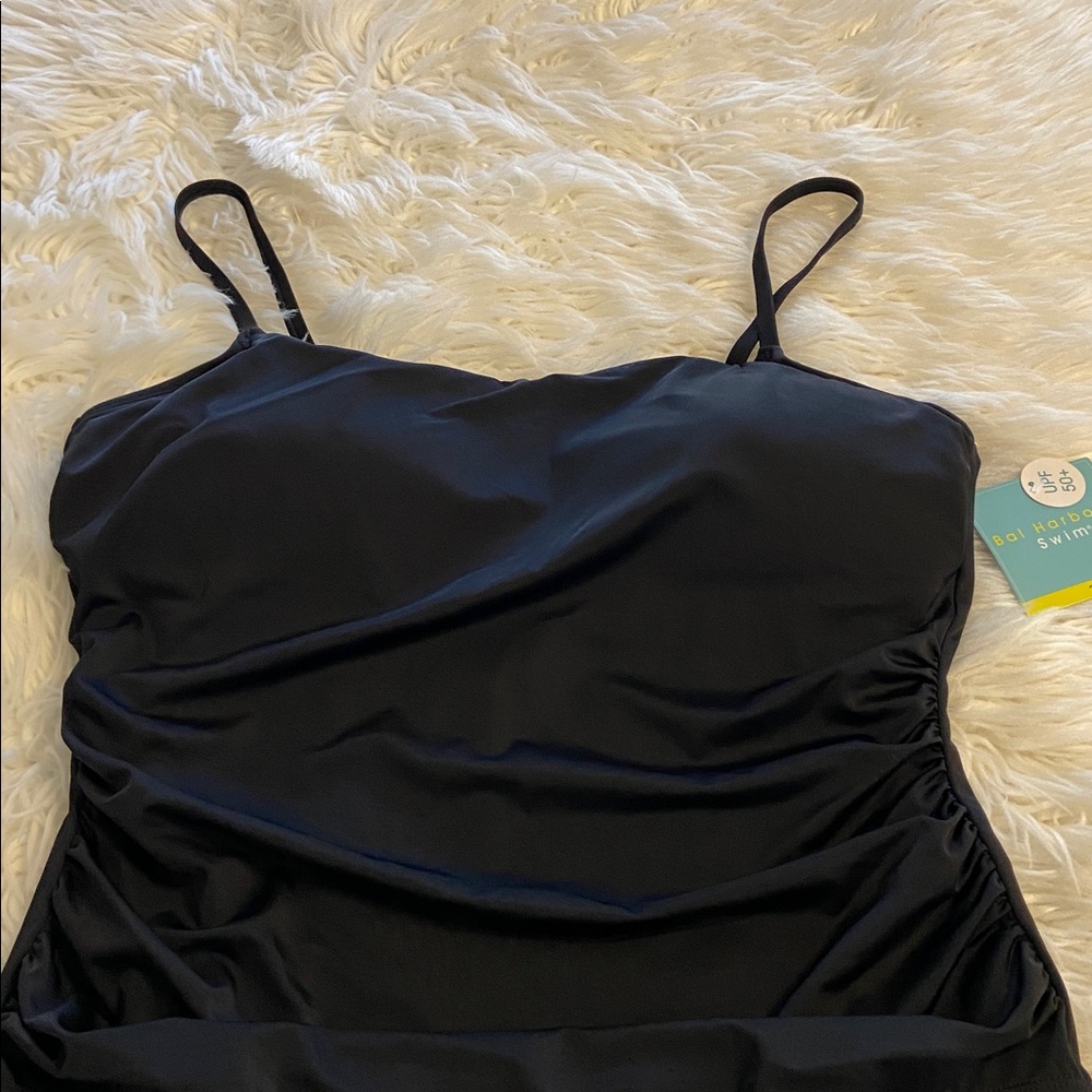 Bal  Harbor Chic Black  One Piece Swimsuit size 20 brand new - Picture 4 of 8